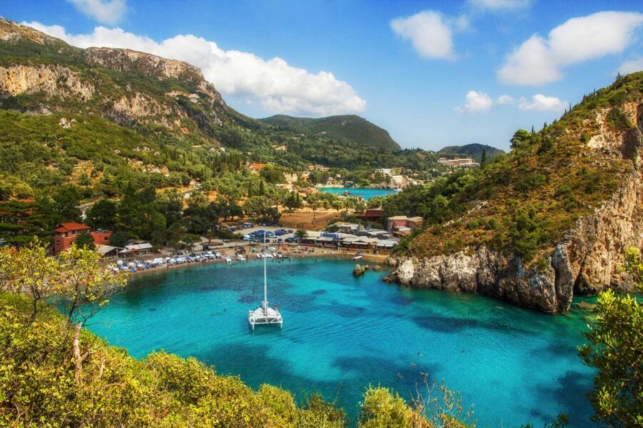 corfu top 5 tour corfutraveller palaiokastritsa kerkyra paleokastritsa bay corfu greece