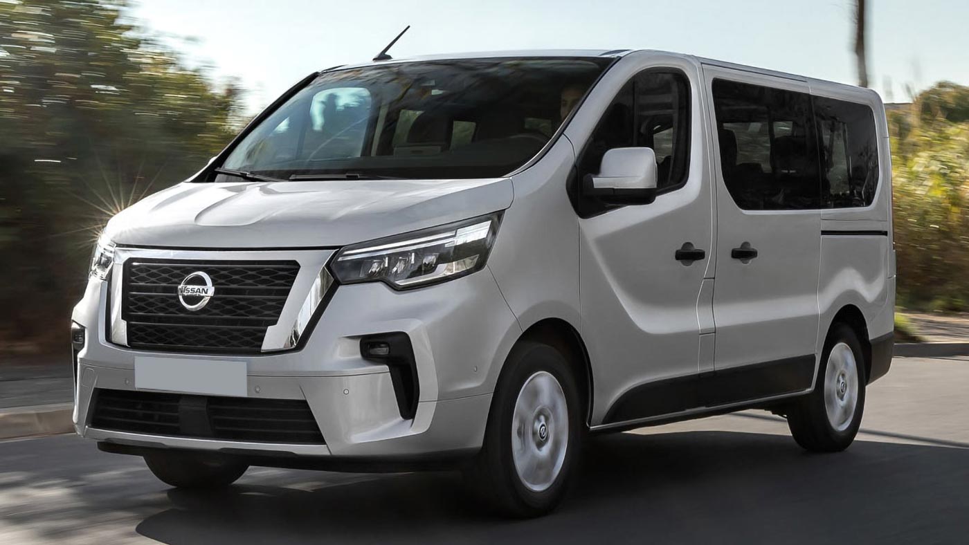 corfu traveller -standrard nissan minivan transfer corfu