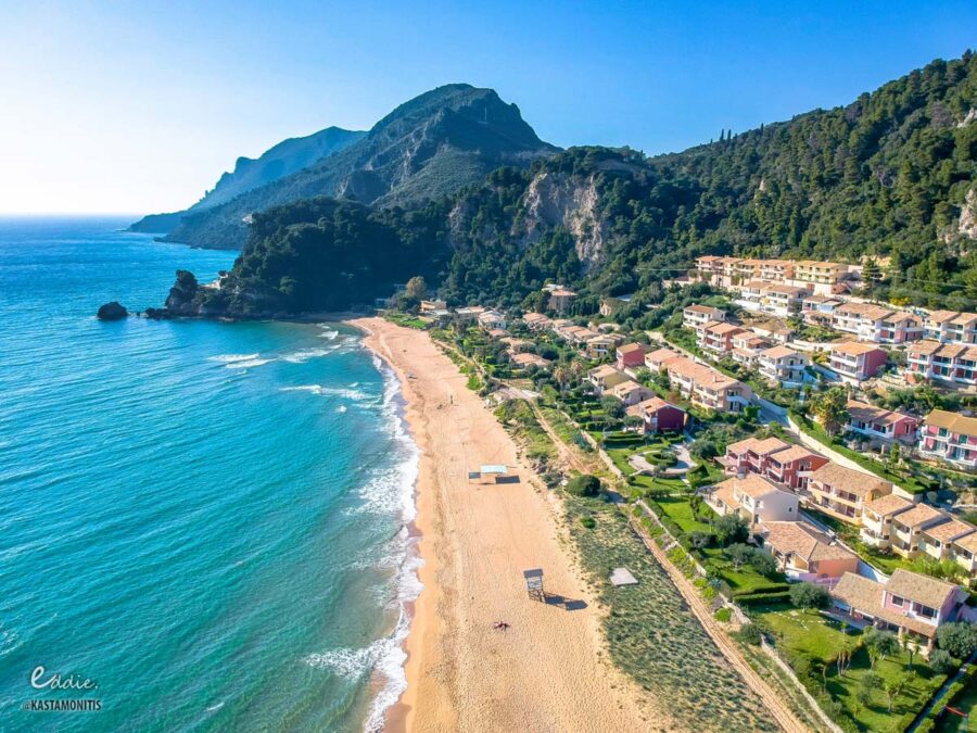 sun and sea tour corfu glyfada beach 02