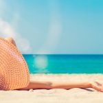 Beach sun woman